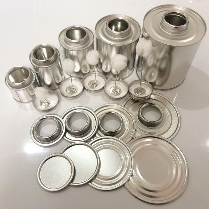 60 118 237 473 947ml接着剤のDauberが付いている円形のブリキの付着力の缶に金属をかぶせる缶