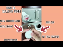 エンジン オイルの空の缶4liter 1gallon