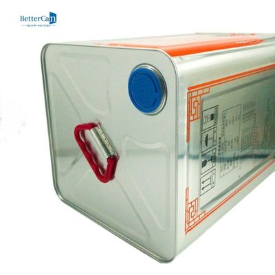 購入 ハンドルが付いている空の金属の食用油の錫15Lのオリーブの錫の容器 online manufacture