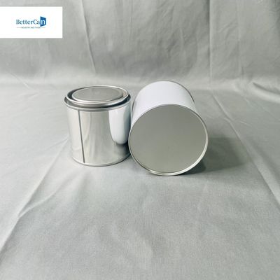 購入 丸い空の塗料缶 2.5リットルの缶詰 500ml 丸い塗料 白いコーティング online manufacture