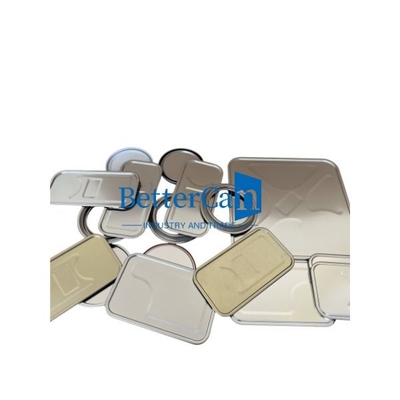 購入 0.28mm Rectangular Tin Components 1liter Square Gold OEM Tin Accessories online manufacture