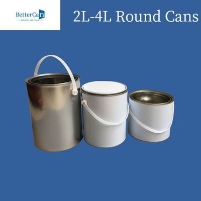 3リットル/5リットルのペンキの化学コーティングの貯蔵のための円形の金属の缶を缶