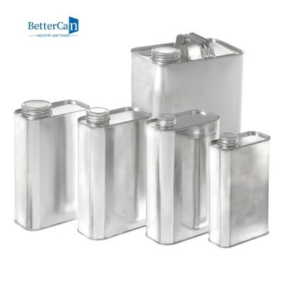 1ガロンの金属の缶の容器4リットル金属のハンドルが付いている正方形オイルの錫