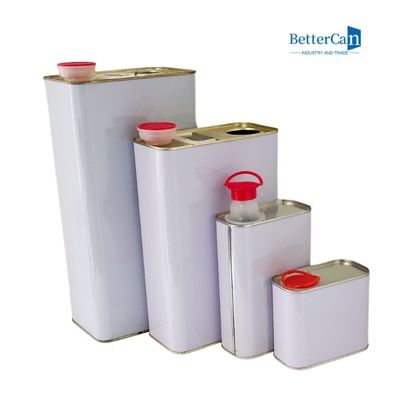 1ガロンの金属の缶の容器4リットル金属のハンドルが付いている正方形オイルの錫
