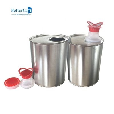 ISO9001注文エンジン オイルは空の正方形のペンキを缶詰にする1リットルを錫メッキする