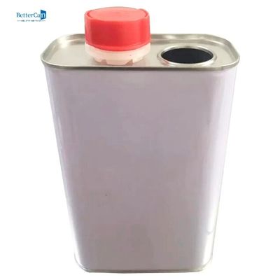 1L平らなシールのねじふたが付いている正方形の金属の錫の容器L105*W60*H180