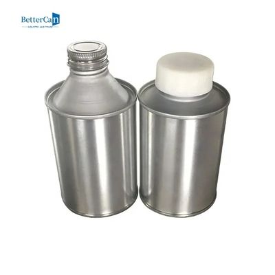 金属カバーが付いている円形エンジン オイルの錫200ml 500mlの金属の錫の容器