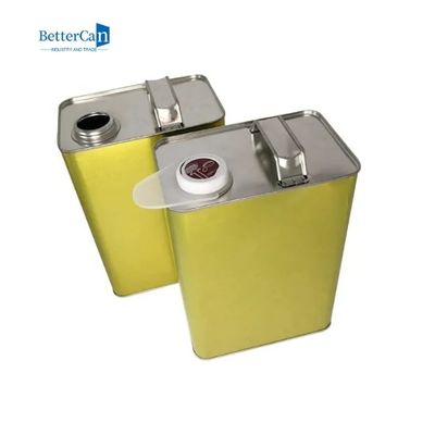 ISO90001エンジン オイルの錫金属のふたが付いている4リットル1のガロンF様式の金属の包装の錫