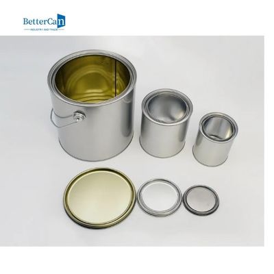 1/2のふた、残りのペンキのためのペンキの貯蔵容器が付いている小さい空の金属のペンキの缶