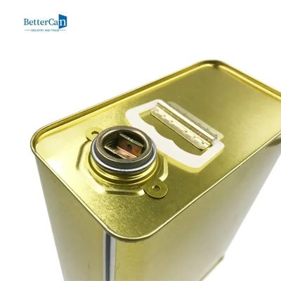 空のペンキが長方形の空のペンキを錫メッキするエンジン オイルは圧力ねじ帽子との1ガロンを缶詰にする