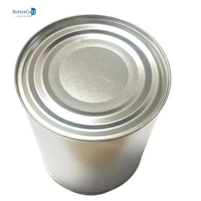 空のペンキの缶をリサイクルして、レバーのふたが付いている小さい缶を塗りなさい