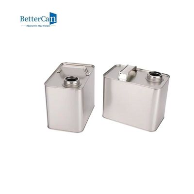 空4Lペンキのふたが付いている正方形オイルの錫の容器を缶