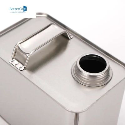 空4Lペンキのふたが付いている正方形オイルの錫の容器を缶