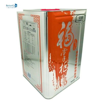 ハンドルが付いている空の金属の食用油の錫15Lのオリーブの錫の容器