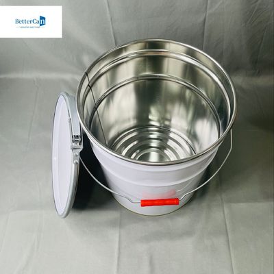 10L 円形缶詰 鍵リング 缶バッジ OEM 5L シカ バケット メタルバケツ