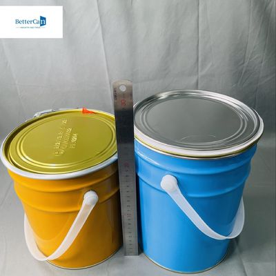 10L 円形缶詰 鍵リング 缶バッジ OEM 5L シカ バケット メタルバケツ