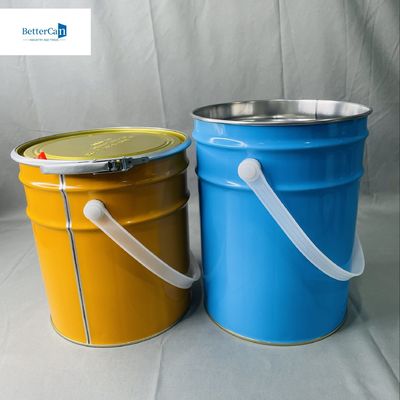 10L 円形缶詰 鍵リング 缶バッジ OEM 5L シカ バケット メタルバケツ