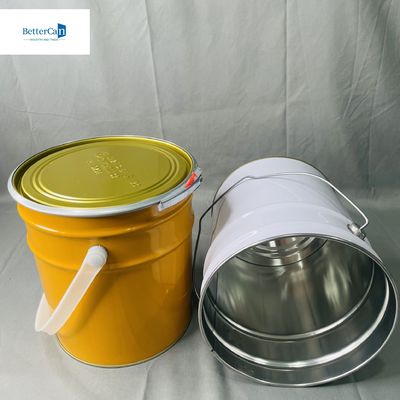 高耐久性 5リットルの缶詰 蓋付き ゴムガスケット 産業用容器 鍵リング付き缶詰