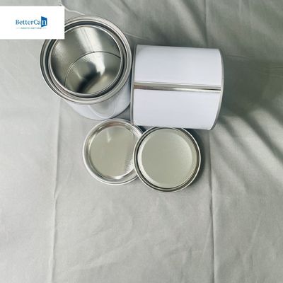 0.28mm 厚さ 白い丸い塗料 缶詰 蓋が三重 緊密に 1リットル 広空の缶詰