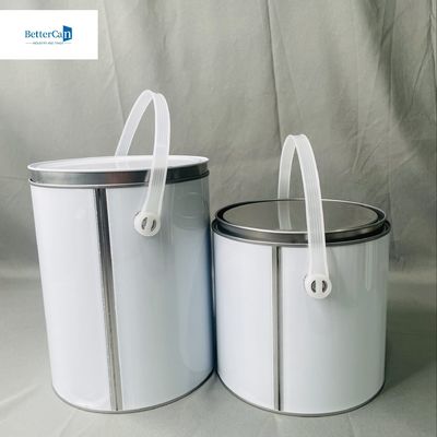 1 ガロンの丸い絵 金属の缶詰3.75リットル サイズをカスタマイズ