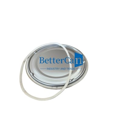 白い10リットルのバケツ ゴムストライプガックスセット 0.28mm厚さ ロックフック付き